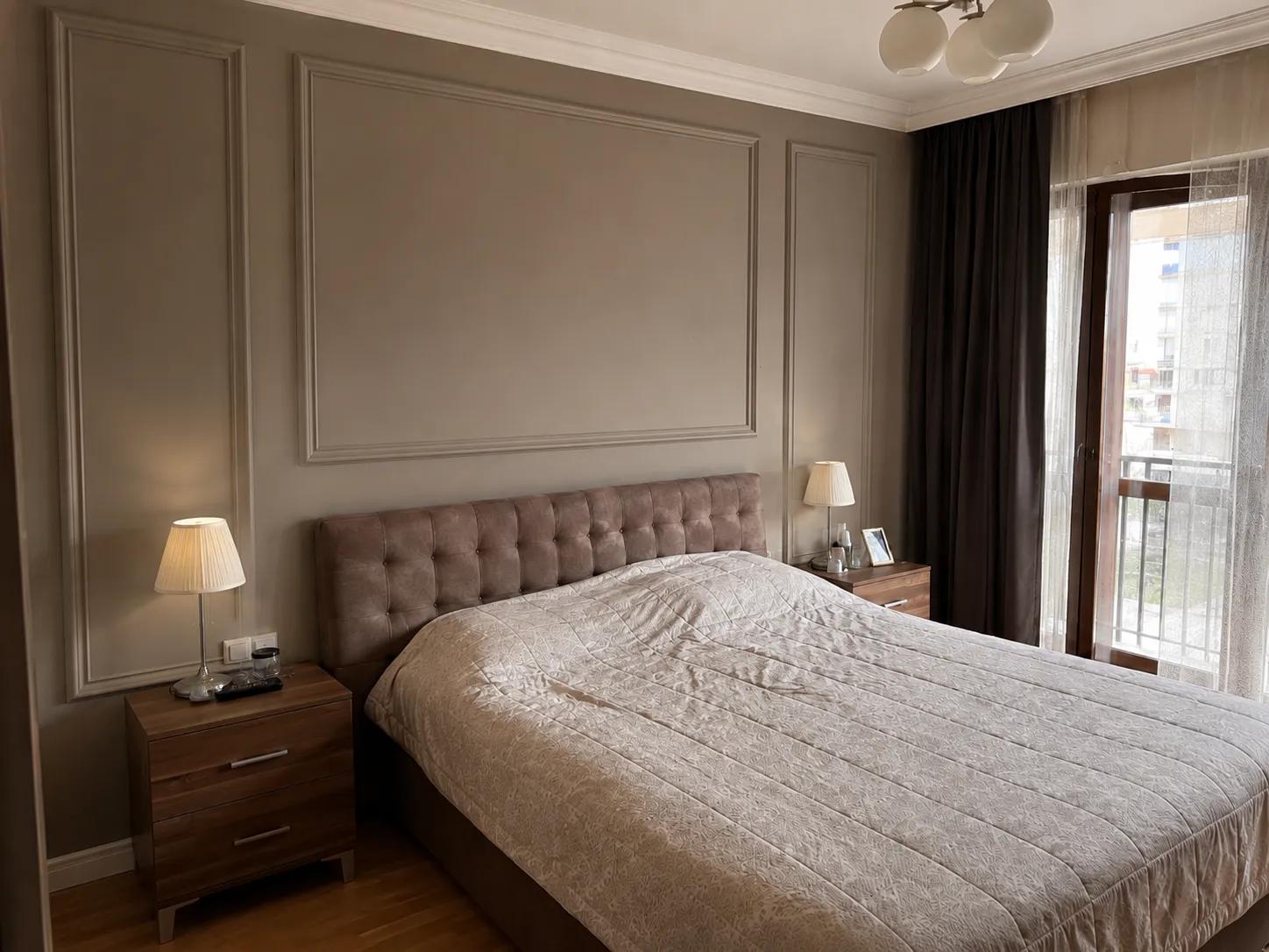 Yatak Odasında Otel Konseptli Çıta ve Boya sonrası görünüm