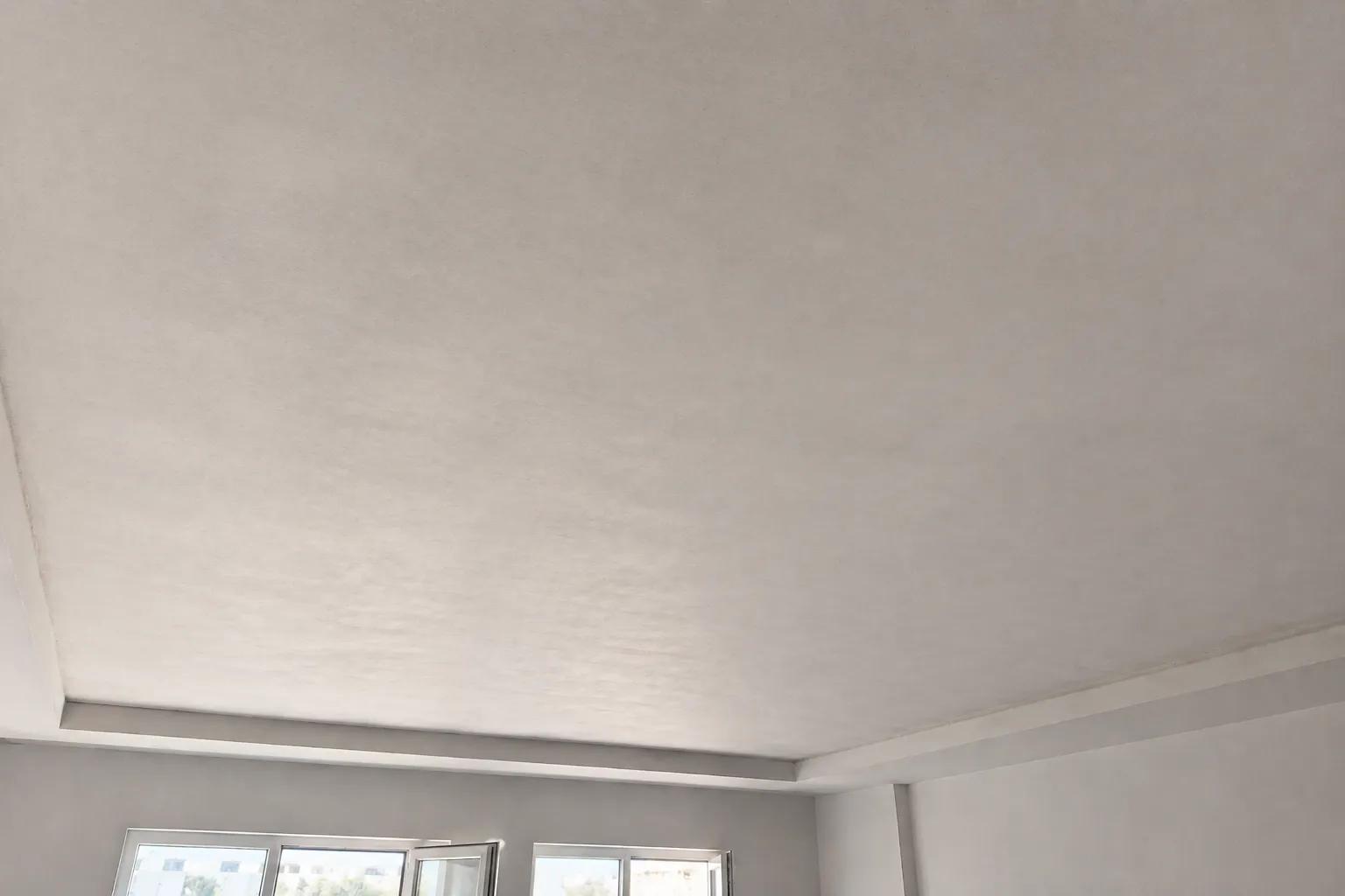 İnce sıva ile düzeltilmiş tavan