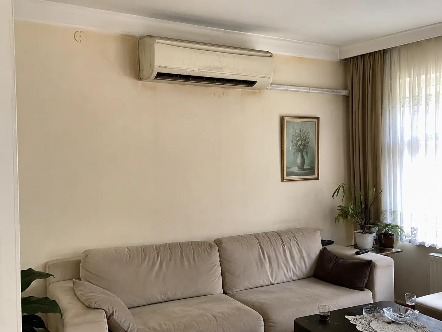 klima bakım öncesi salon görünümü