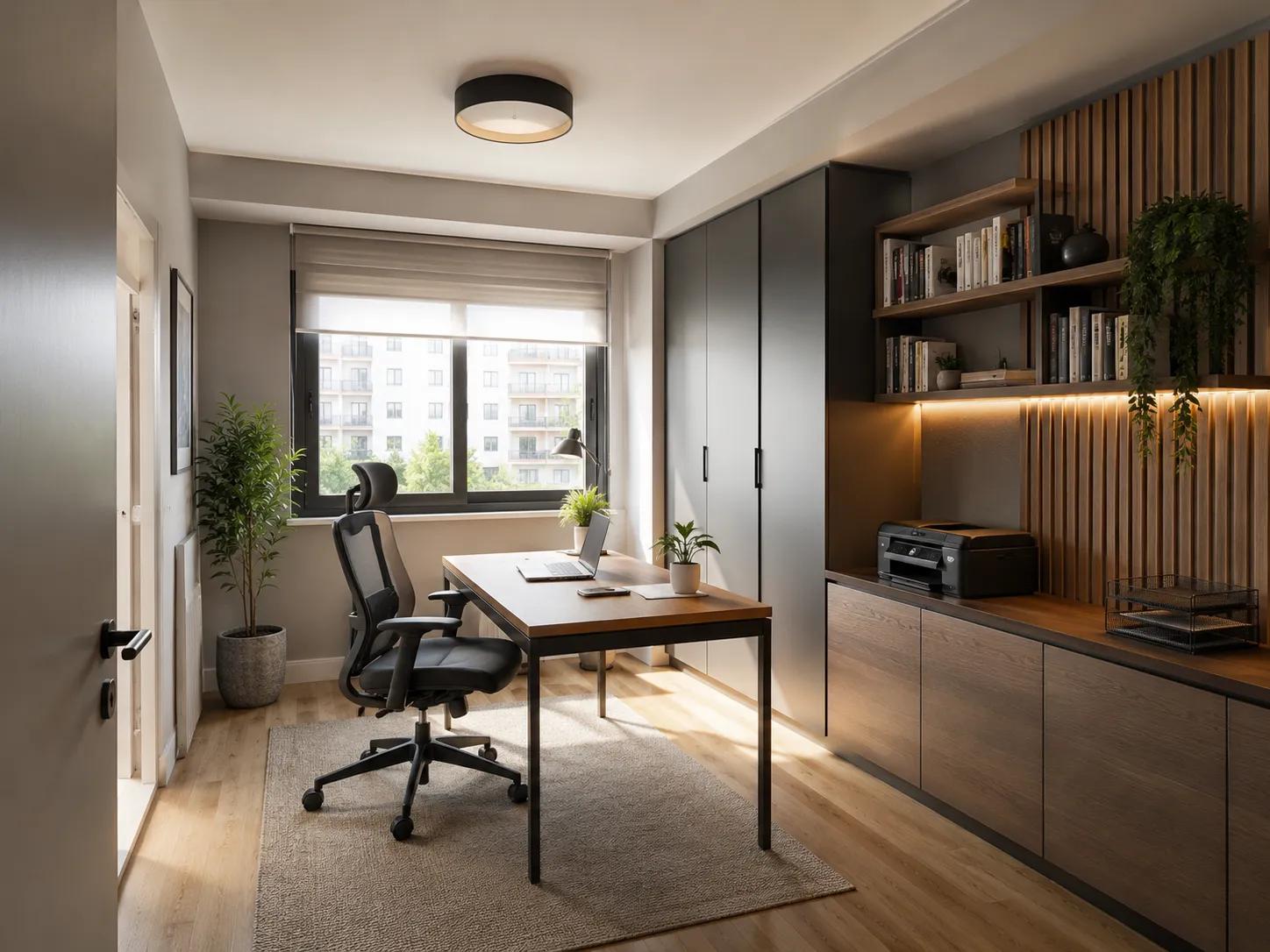 Home Office Oluşturma uygulama sonrası tamamlanmış görünüm