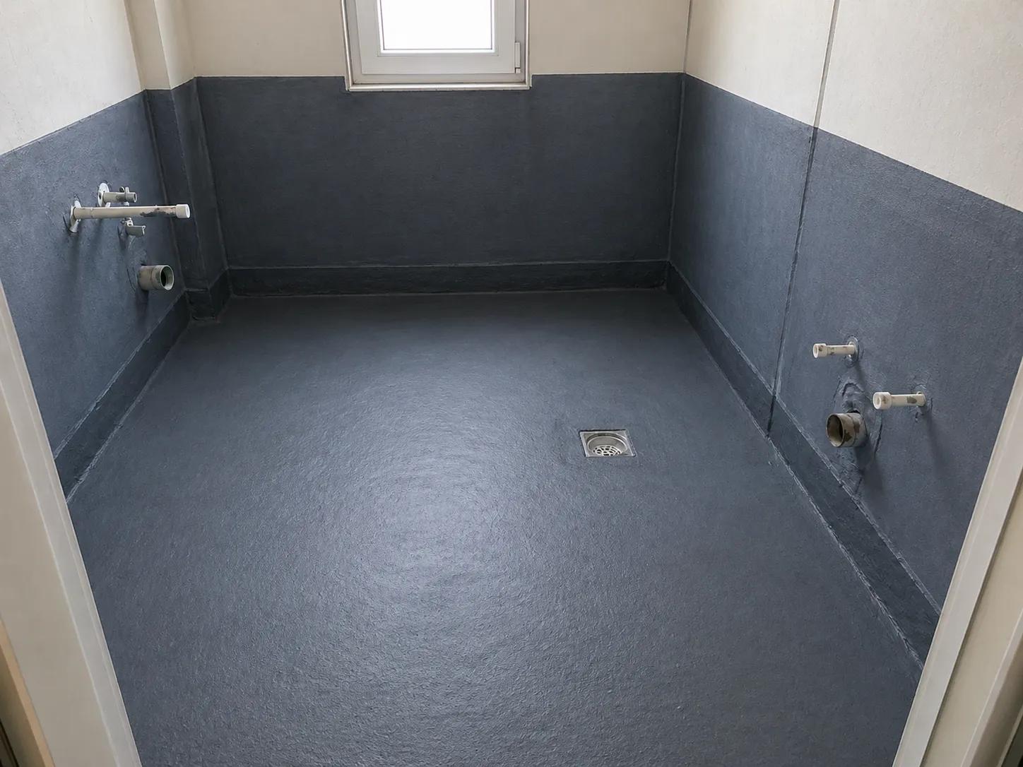 Su yalıtımı uygulanmış banyo