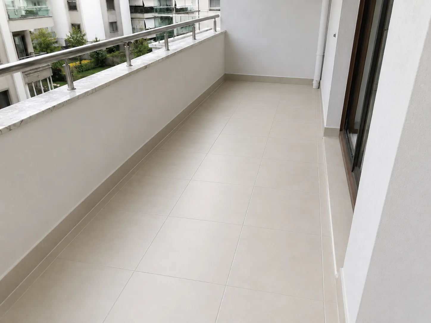 Balkon / Teras Su Yalıtımı & Seramik Planı sonrası görünüm