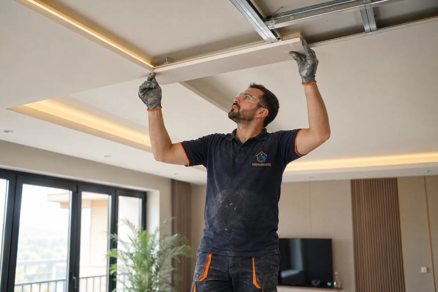 Dekoratif Alçıpan Havuz Tavan Uygulamaları